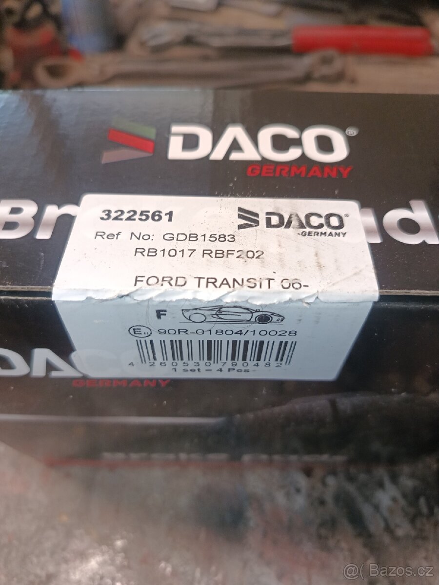 Prodám brzdové destičky na Ford transit 06 - 2