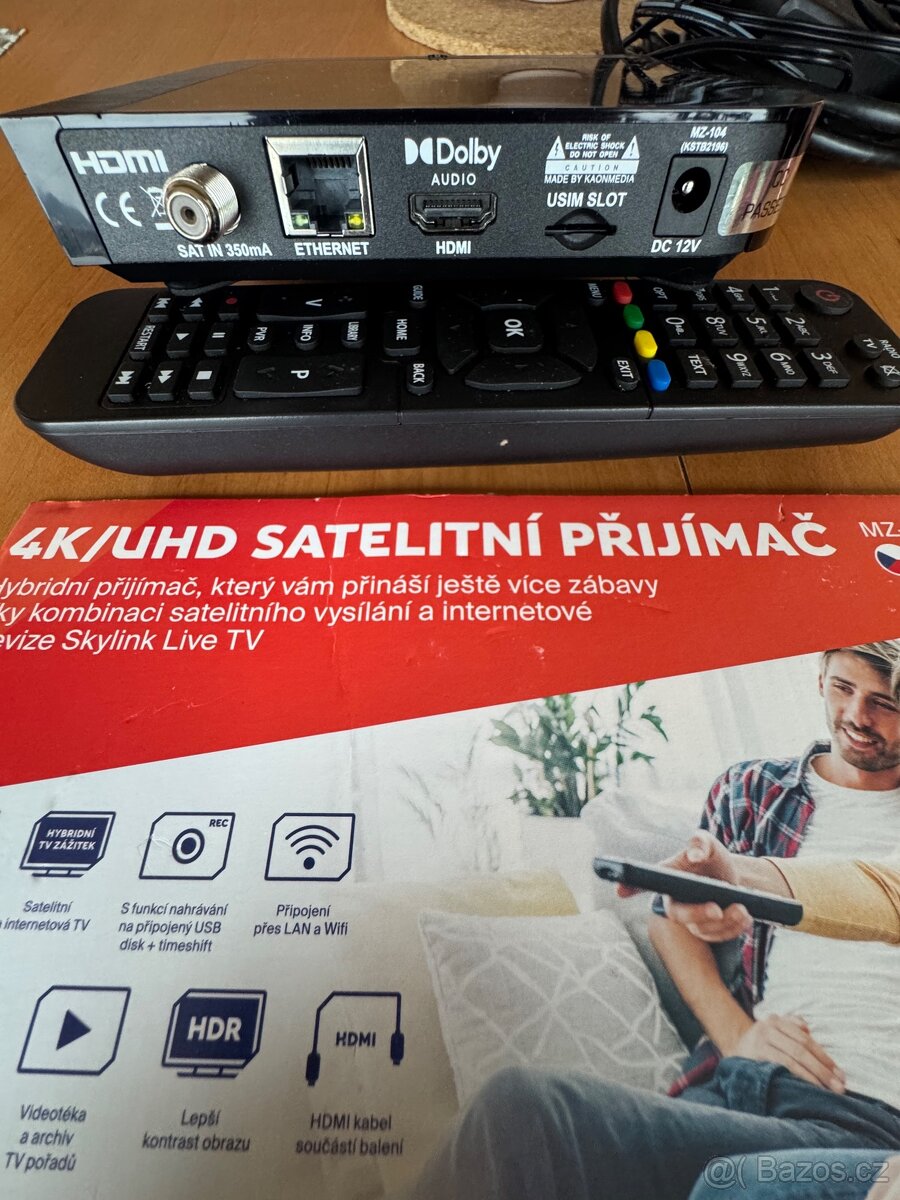 Skylink 4K/UHD sat.přijímač MZ-104 - 2