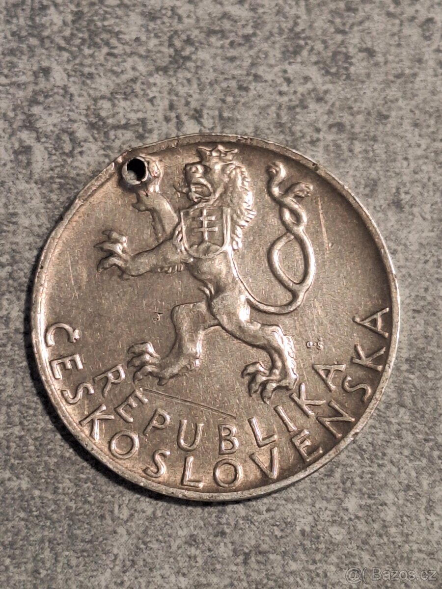 Stříbrnou 50 koruna 1947 - 2