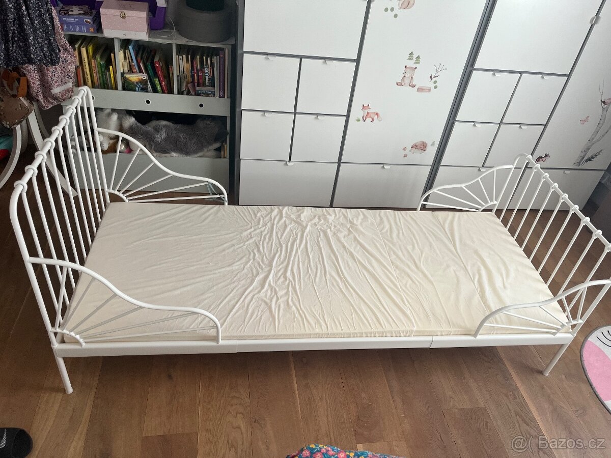IKEA dětská bíla postel Minnem - 2