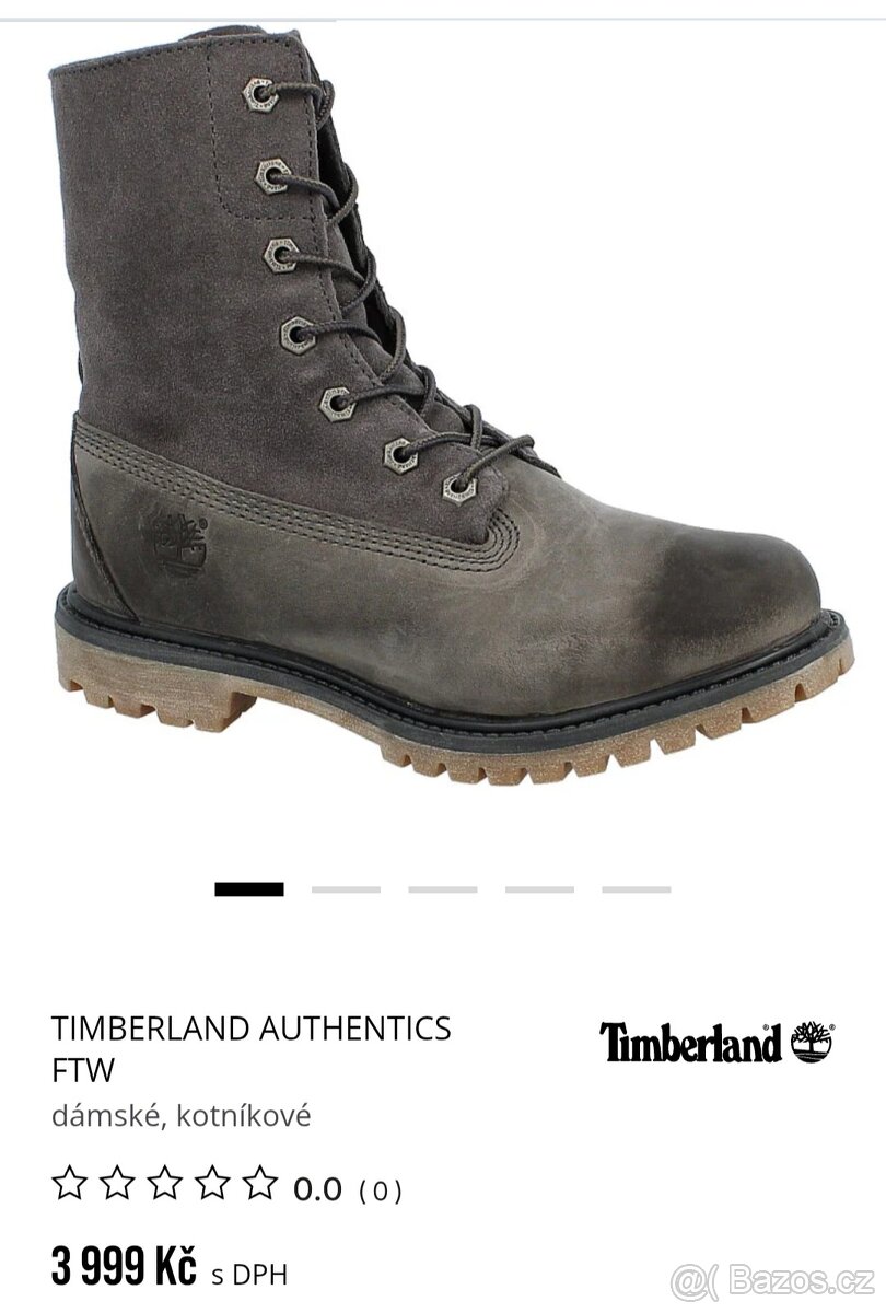 Timberland dámské kotníkové boty vel. 37,5 kožené - 2