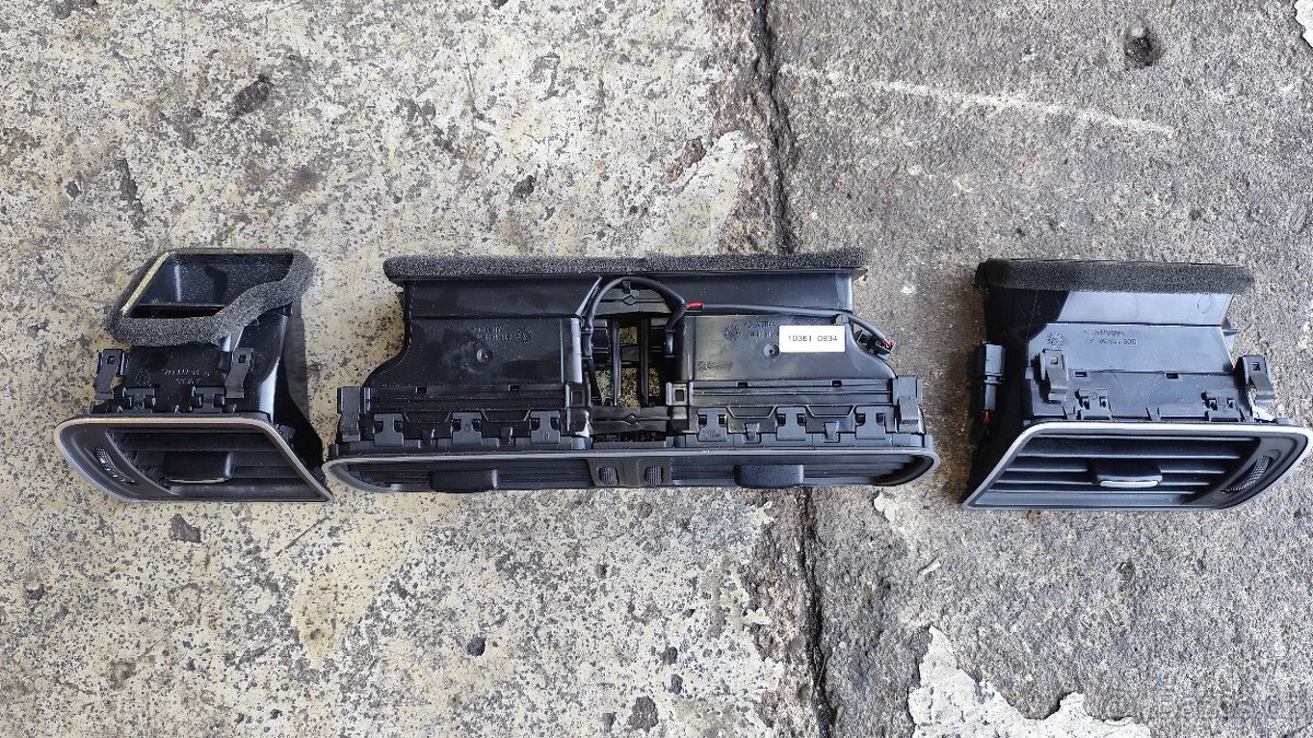 Výdechy topení VW Passat B7 - 2