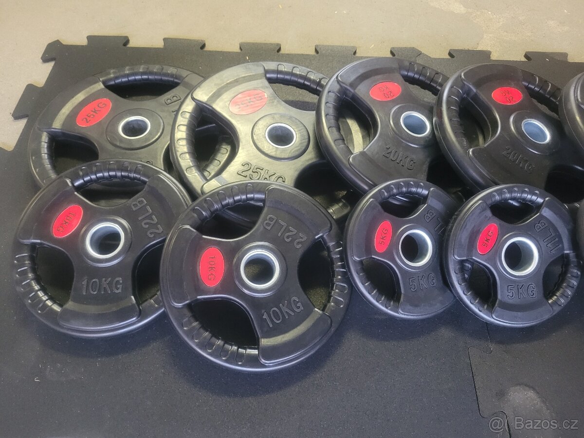 Posilovací kotouče pogumované olympijské 51 mm - 2