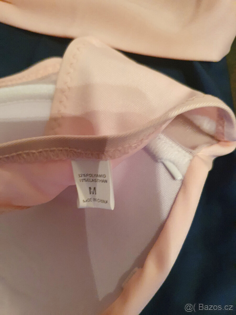 Prodám Dámské dvoudíl. kraťáskové plavky pink blue tankini,M - 2