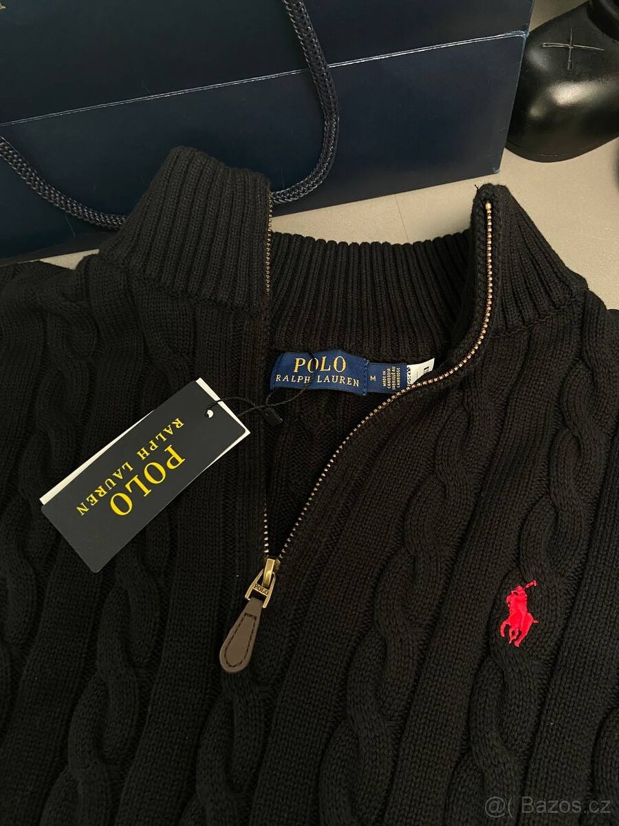 Ralph Lauren sweater se zipem – černý - 2