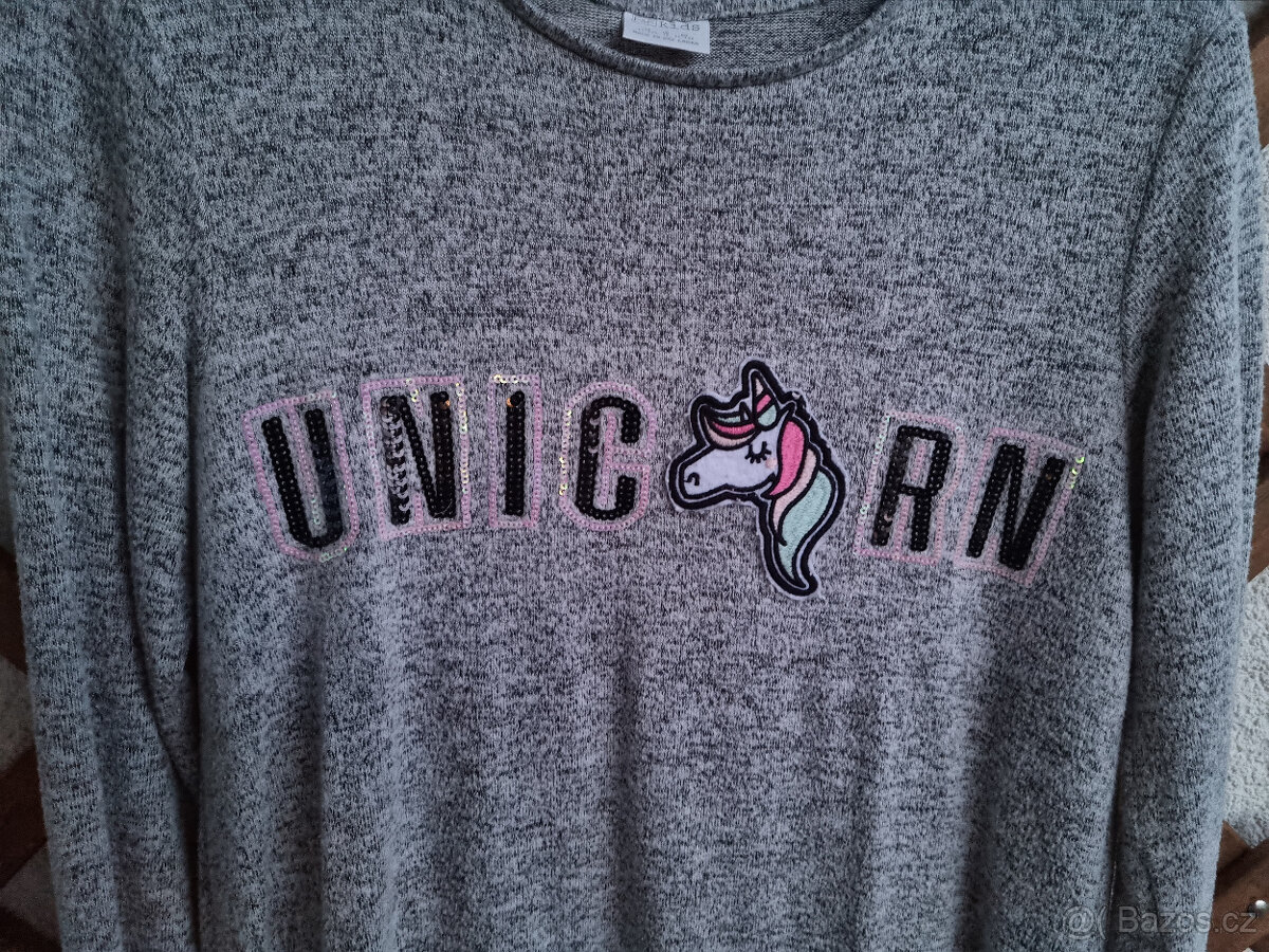 ŠATY S JEDNOROŽCEM VEL 152 - 2