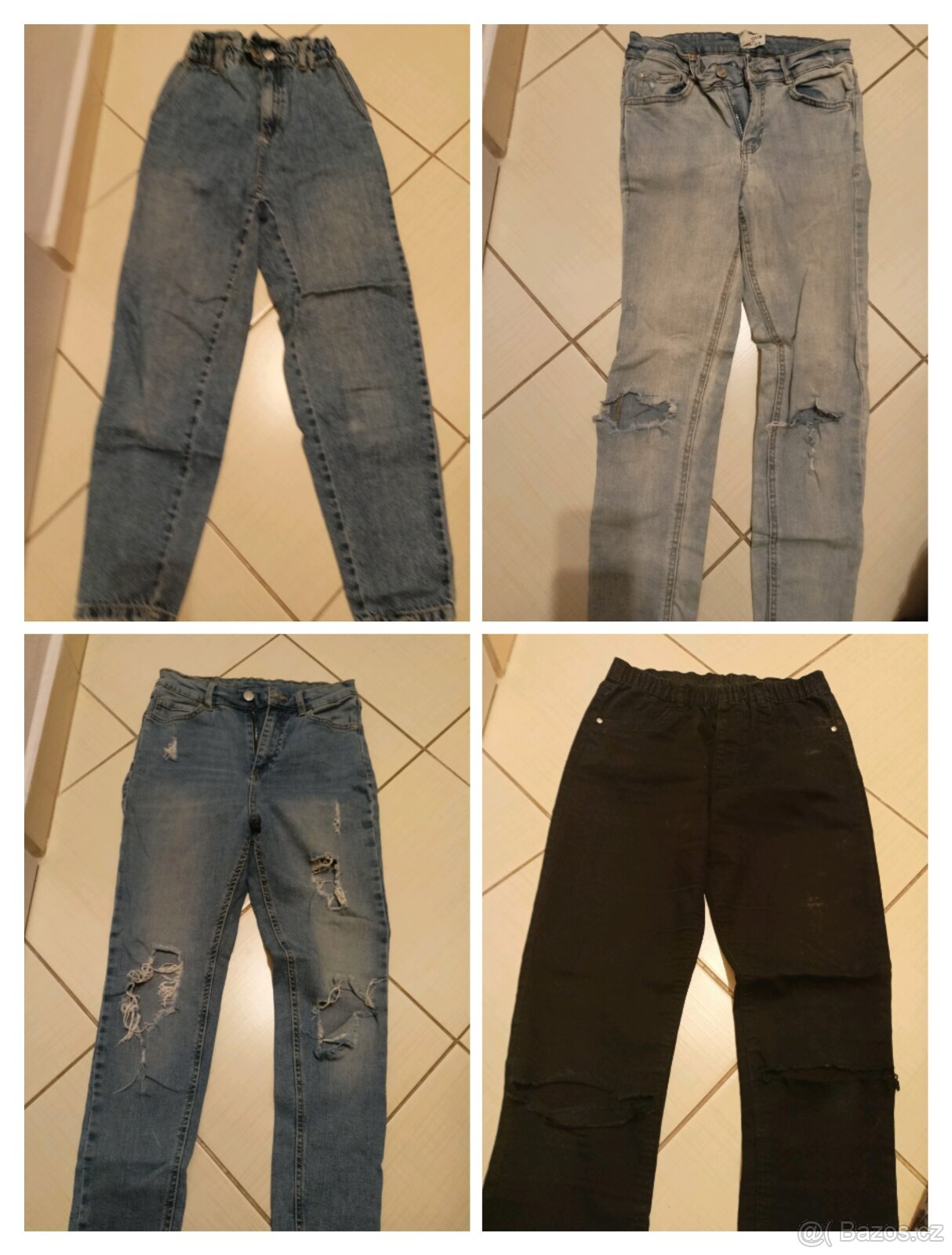 dívčí kraťasy 152 cm., kalhoty 34-36 - 2