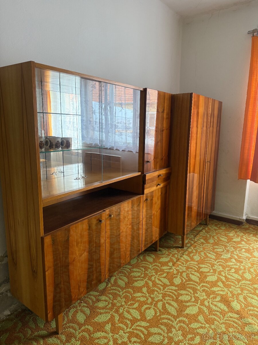 Retro obývací stěna+konferenční stolek - 2