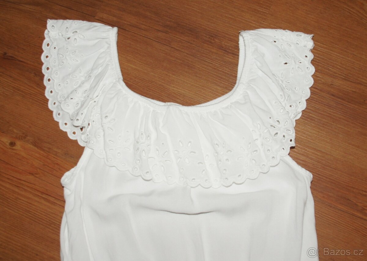 Bílý top H&M - vel. 158 - 2