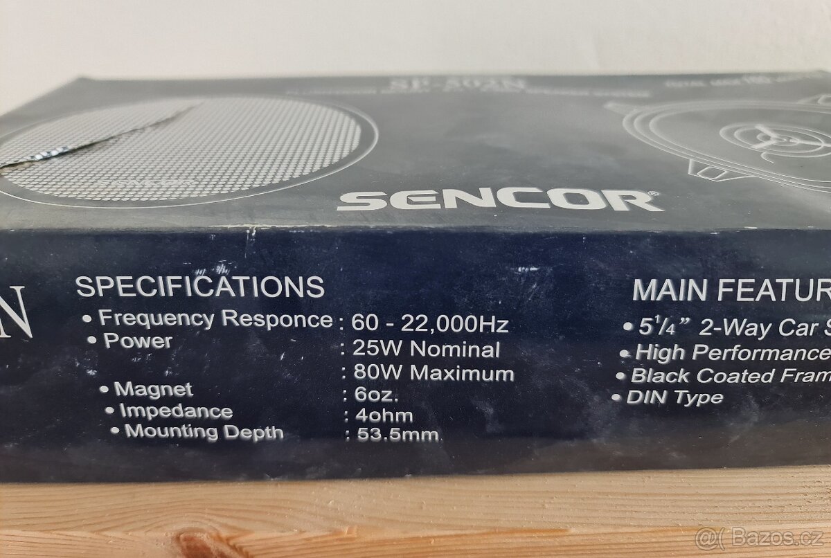 2ks Reproduktory Sencor do auta max 160w - 2