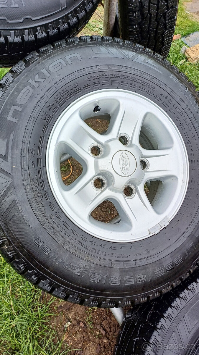 Kola AL Land Rover Defender - original, obutá, sada 5 ks