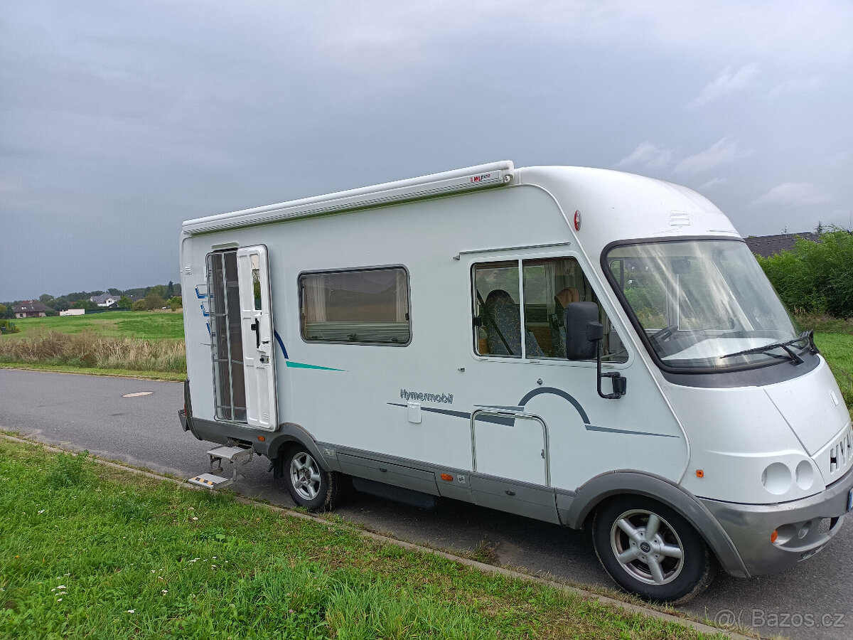 Hymer Fiat 2,8tdi rv2000 KLIMA serviska nosič na moto,6míst - 2