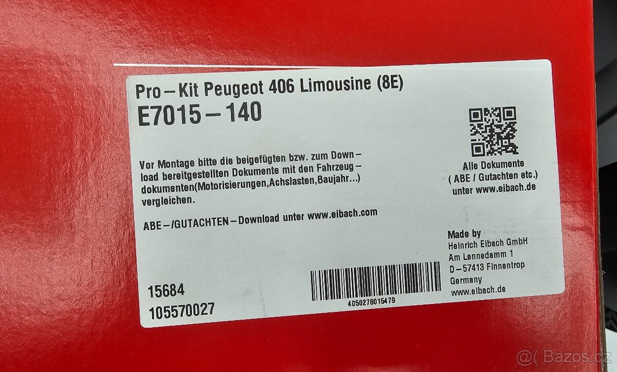 Podvozek Peugeot 406 - 2