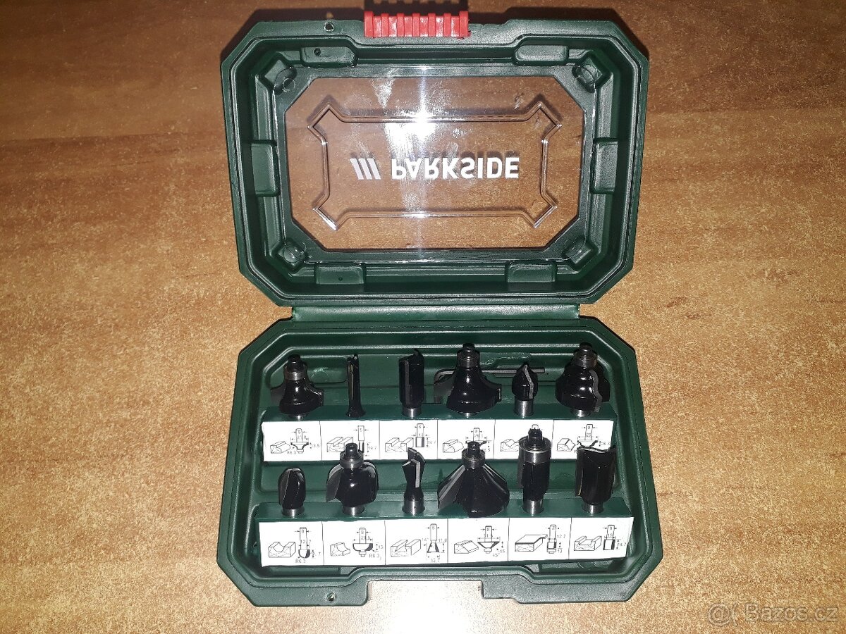 Sada frézovacích bitů pro horní frézy. - 2