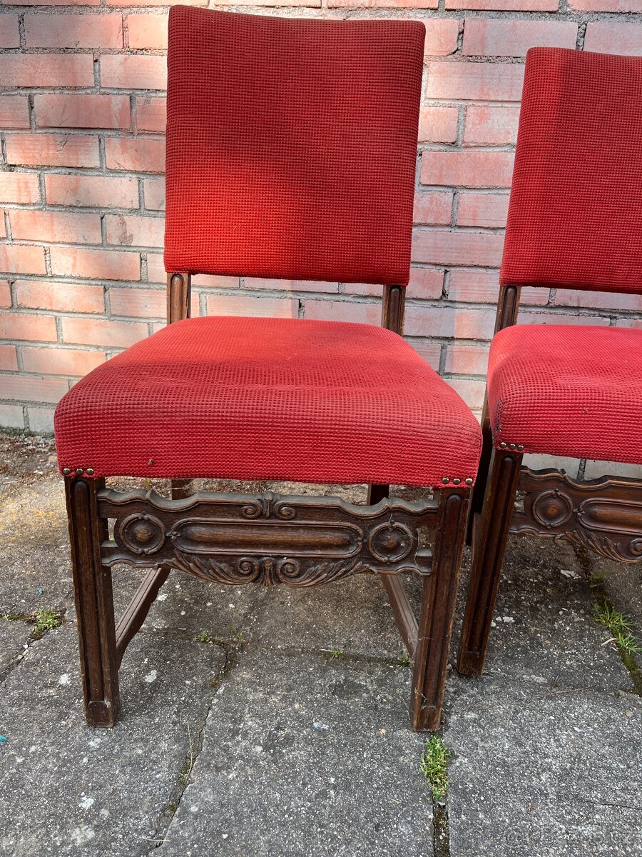 Starožitný nábytek - židle (4 ks) - 2