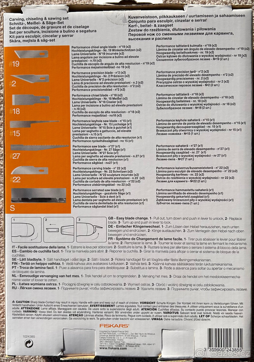 Fiskars Souprava uměleckého nože a čepelí - 2