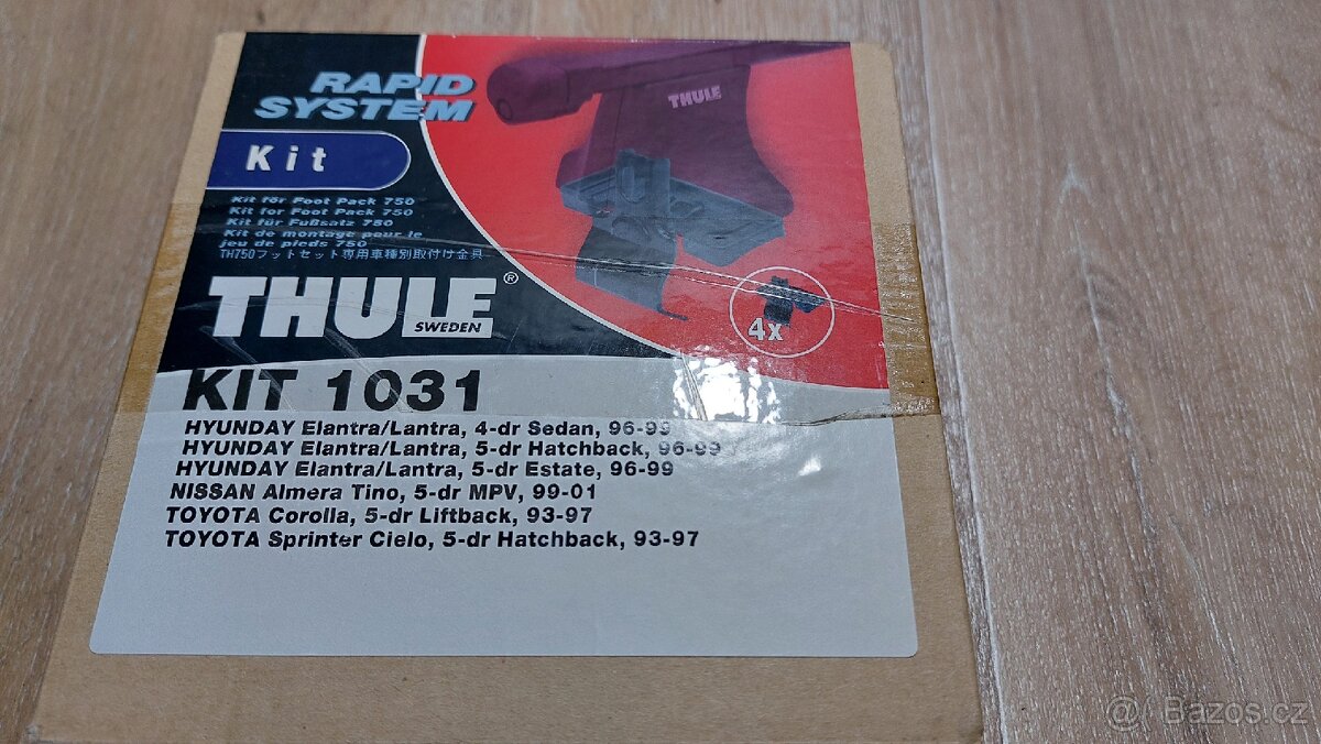 Kit Thule 1031, 1205 - TOYOTA Corolla, 4-dr, 5dr 00-06 - 2