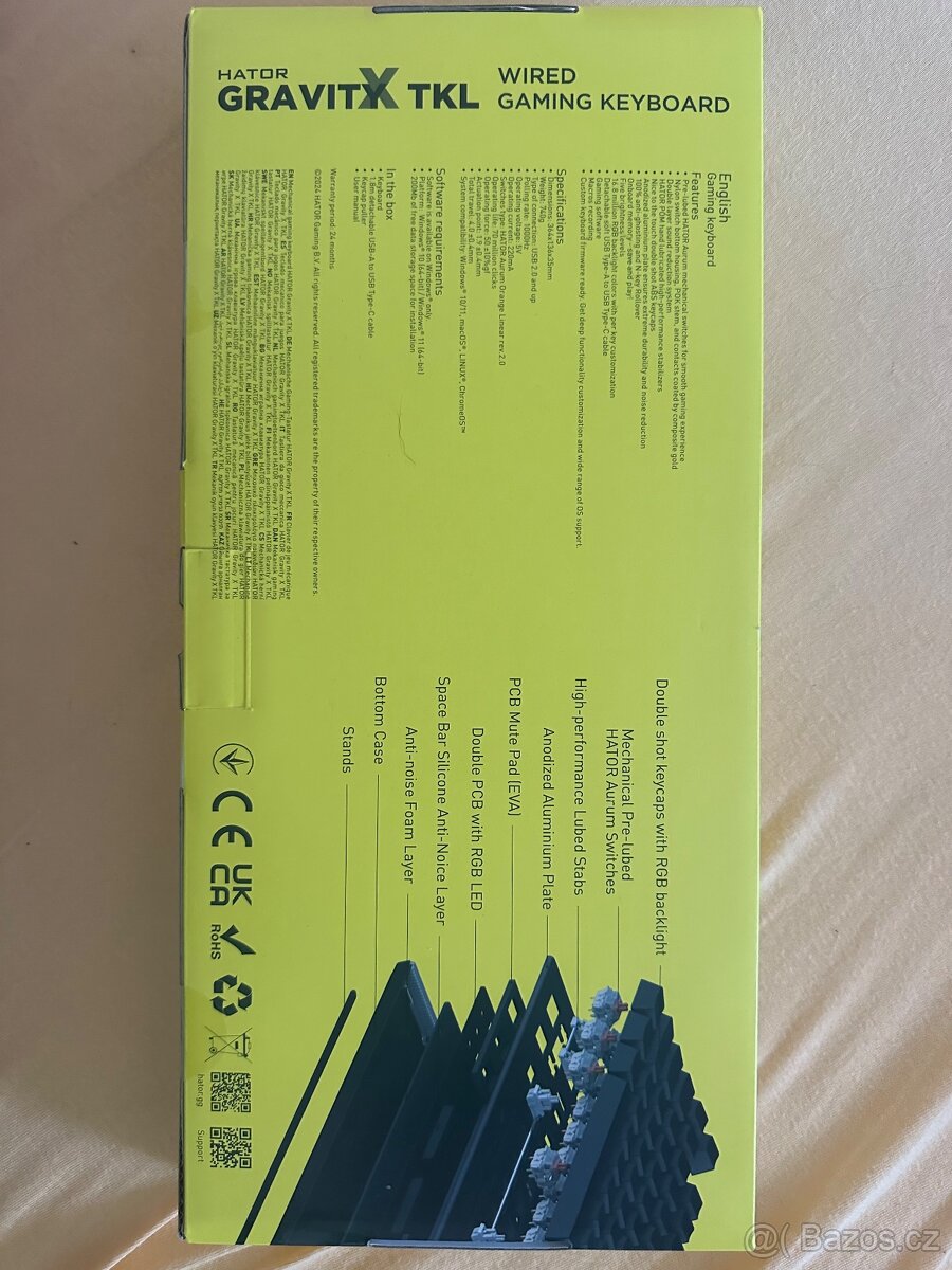 Wired Gaming Keyboard Hator Gravity X TKL - 2