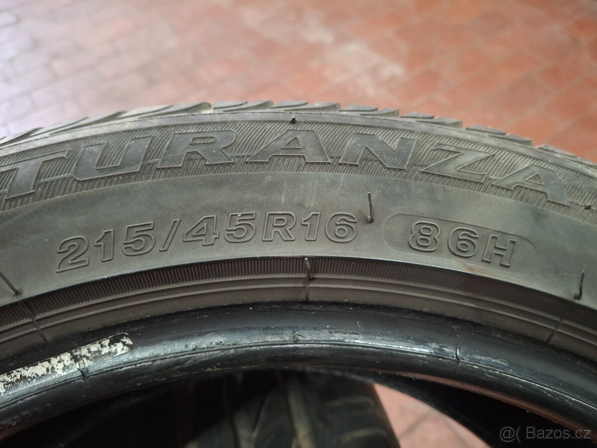 215/45/16 Bridgestone Turanza er300 - 2