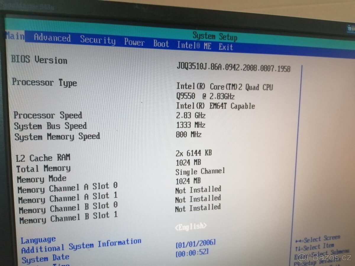 Intel D975XBX2 Q9550, chladič - 2