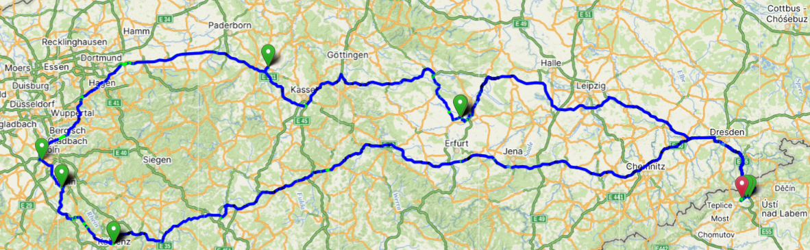 Řidič C+E pravidelné linky Krupka-Německo-Krupka-4 dny práce - 2