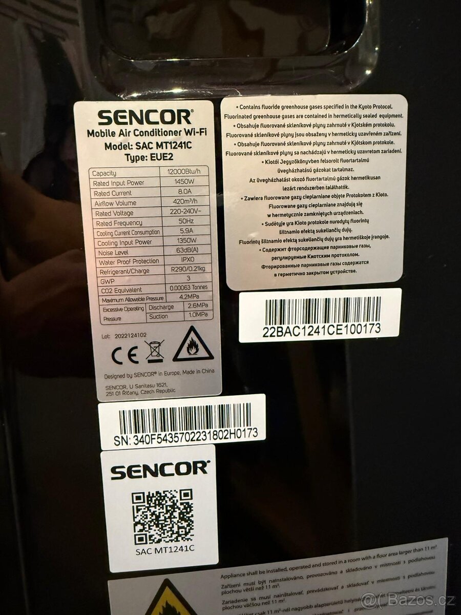 Mobilní klimatizace Sencor SAC MT1241C - 2