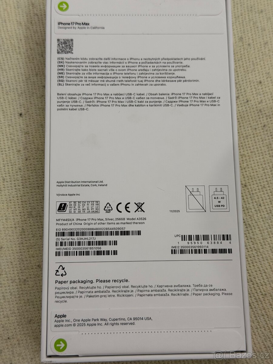 IPhone 17 Pro Max 256gb stříbrný - 2