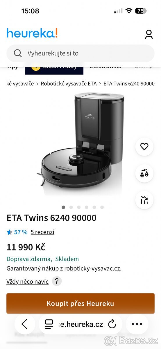 Robotický vysavač eta - 2