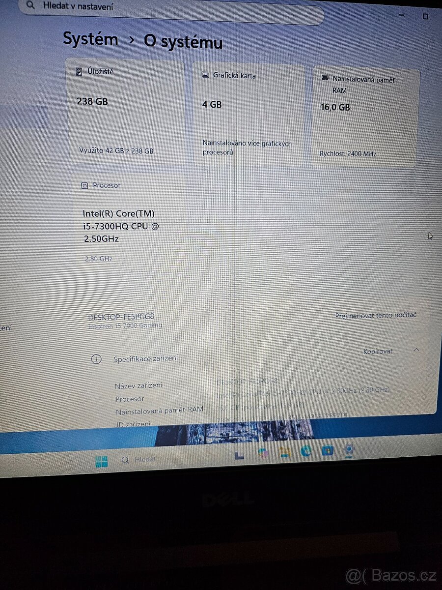 Herní Notebook Dell inspiron 15 7000 Gaming - 2