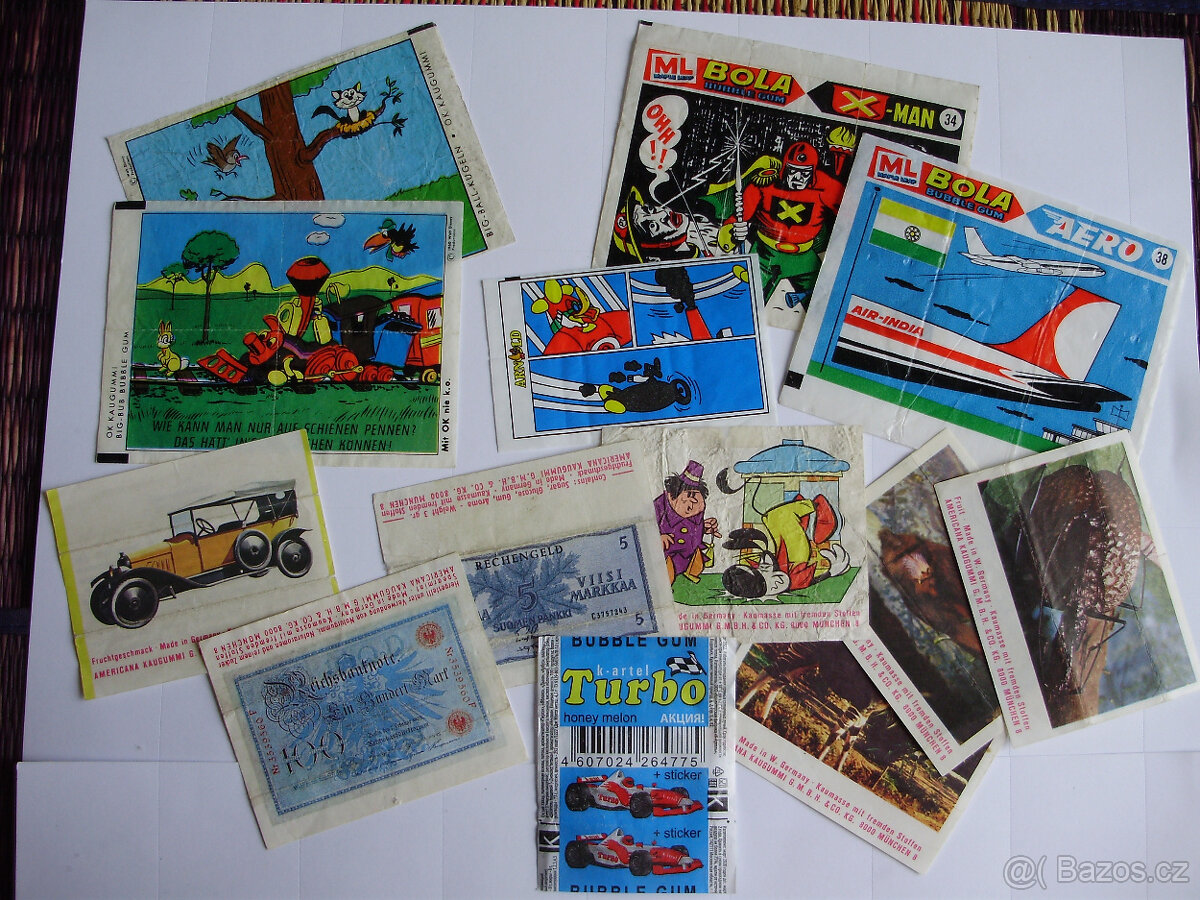 Obaly a obrázky ze žvýkaček - 2