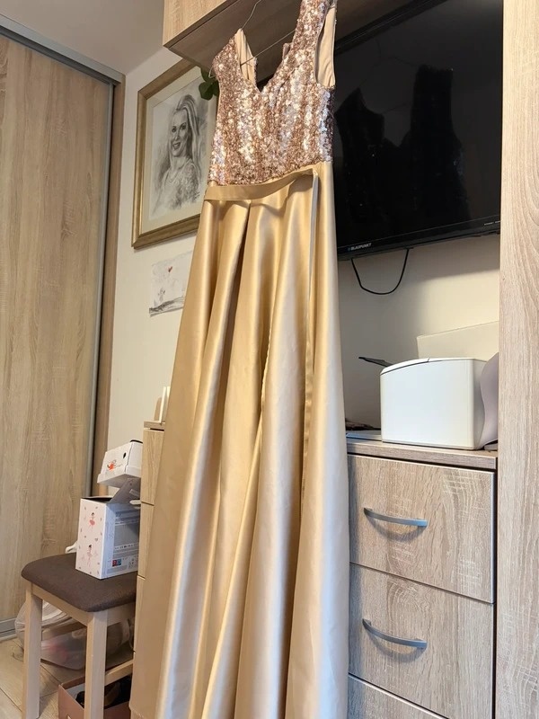 plesové šaty M - 2