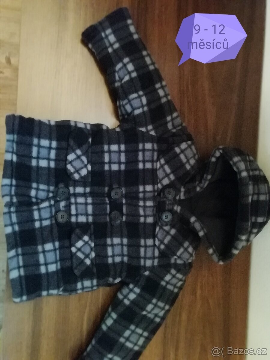 Dětský kabát šedý 9-12 měsíců a 2-3 roky Next růžový - 2