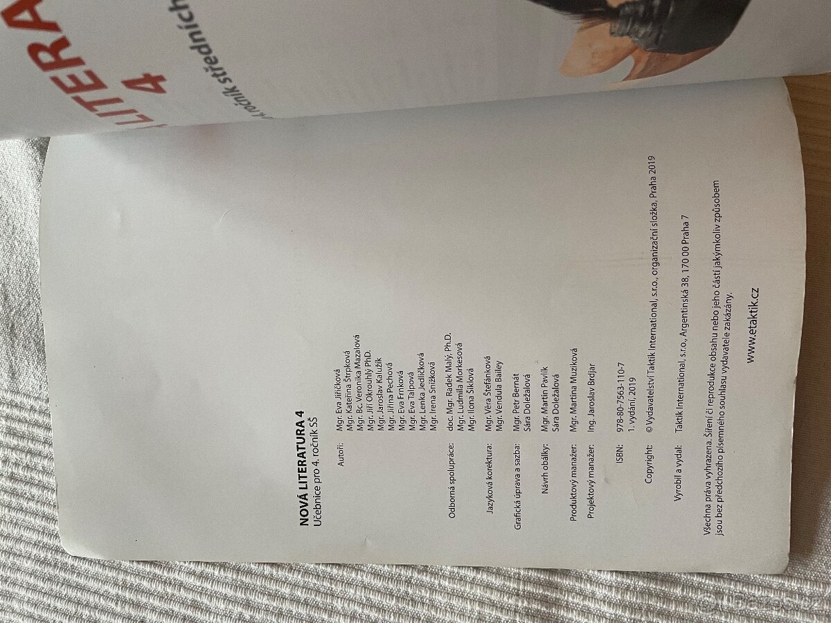 Nová literatura pro 4. Ročník SŠ- učebnice - 2