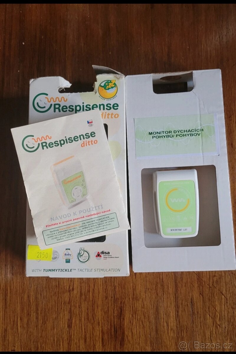 Monitor dechu Respisense Ditto, bezdrátový, přenosný - 2