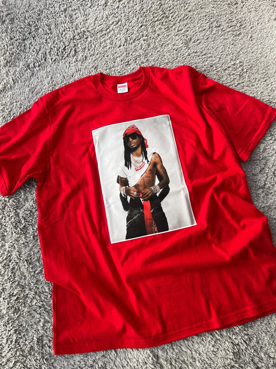 Supreme Playboi Carti Tee Red - 2