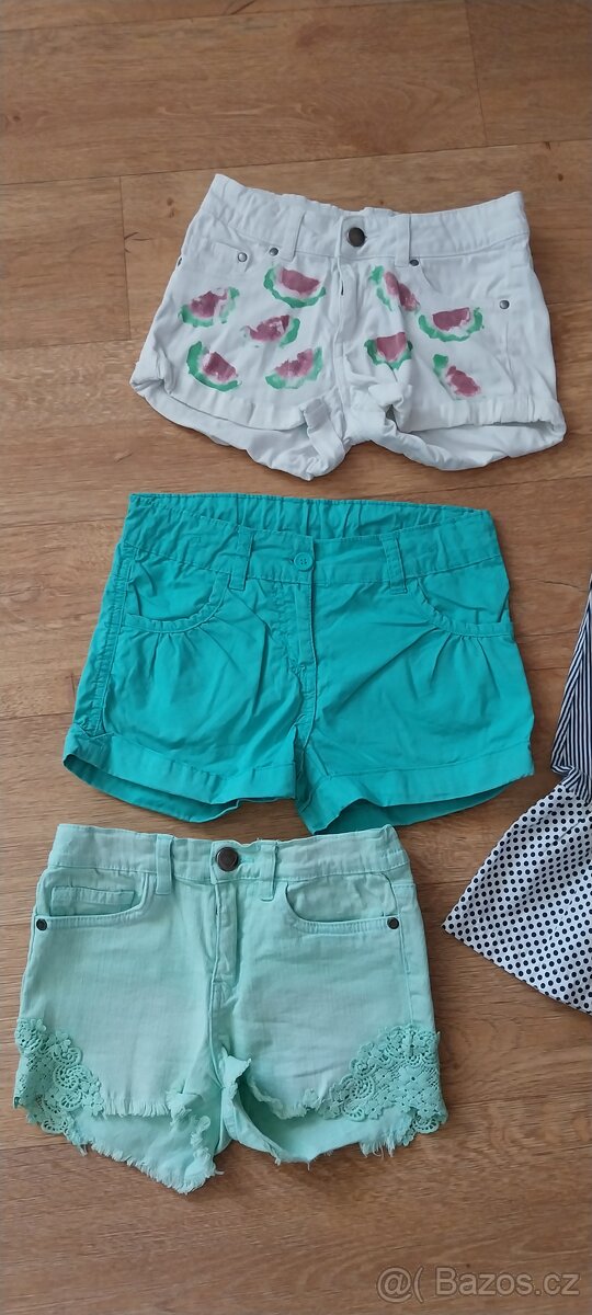 3x kraťasy + šaty vel. 122/134 zn. H&M - 2