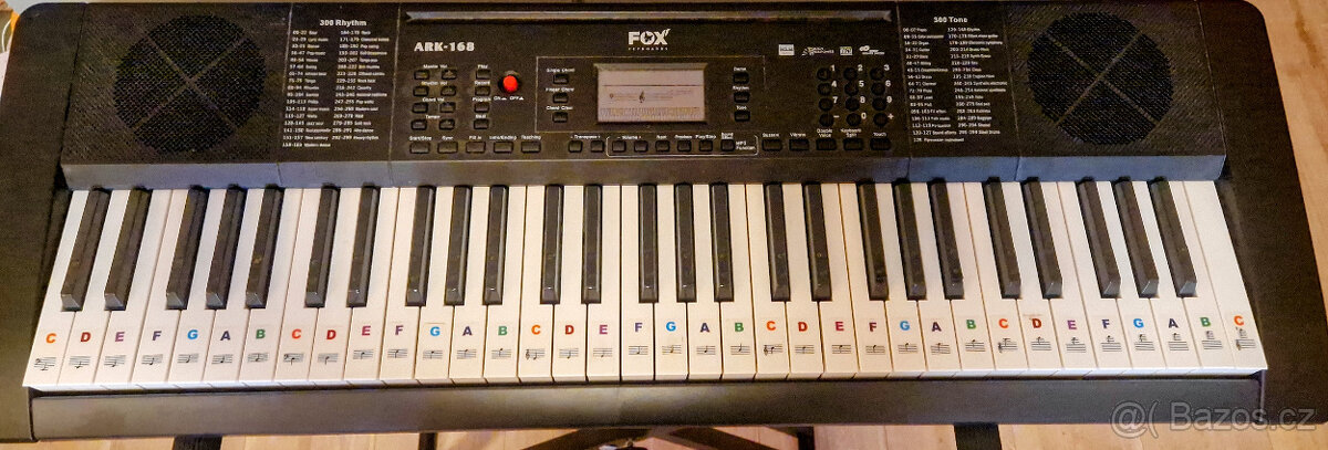 Prodám klávesy FOX ARK 168 černé - 2