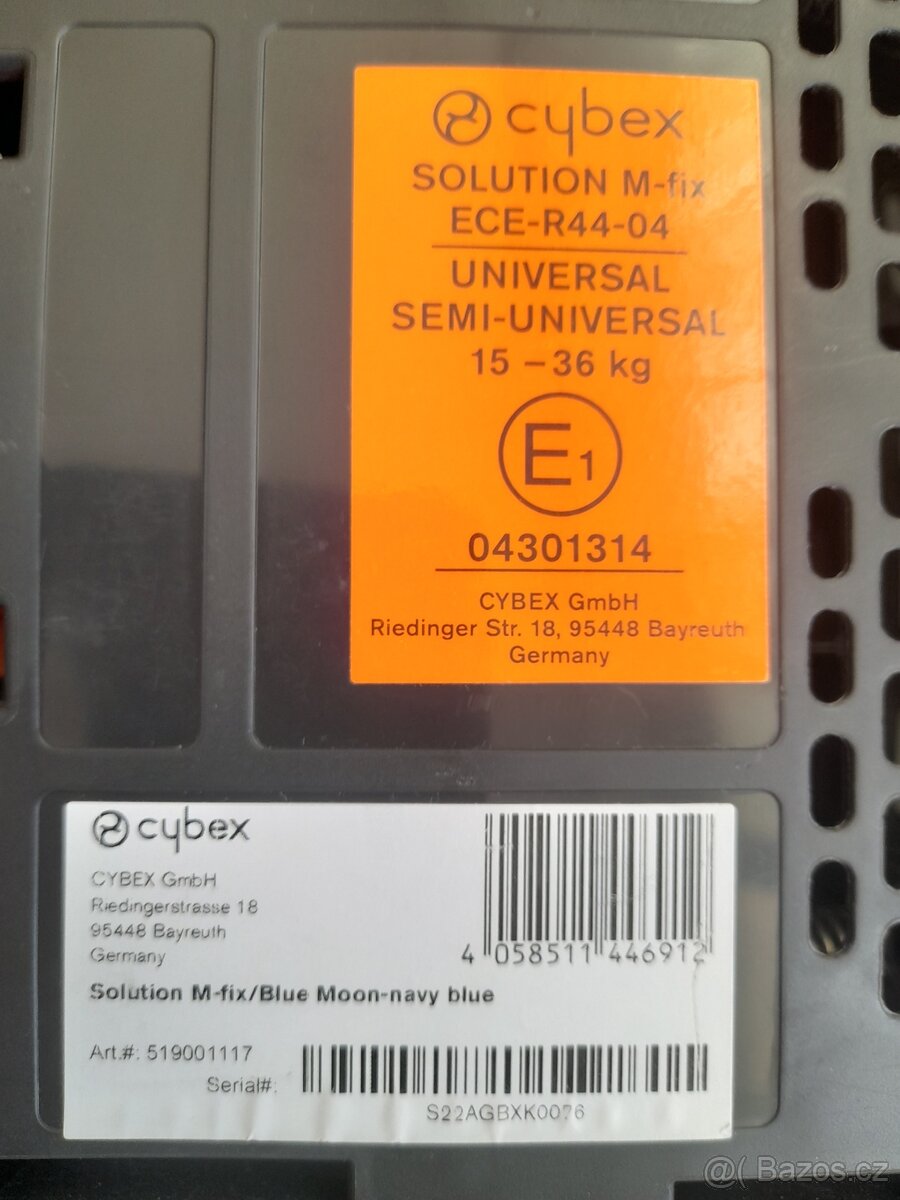 Cybex Solution M-fix 15-36 kg modrá Blue Moon - 2