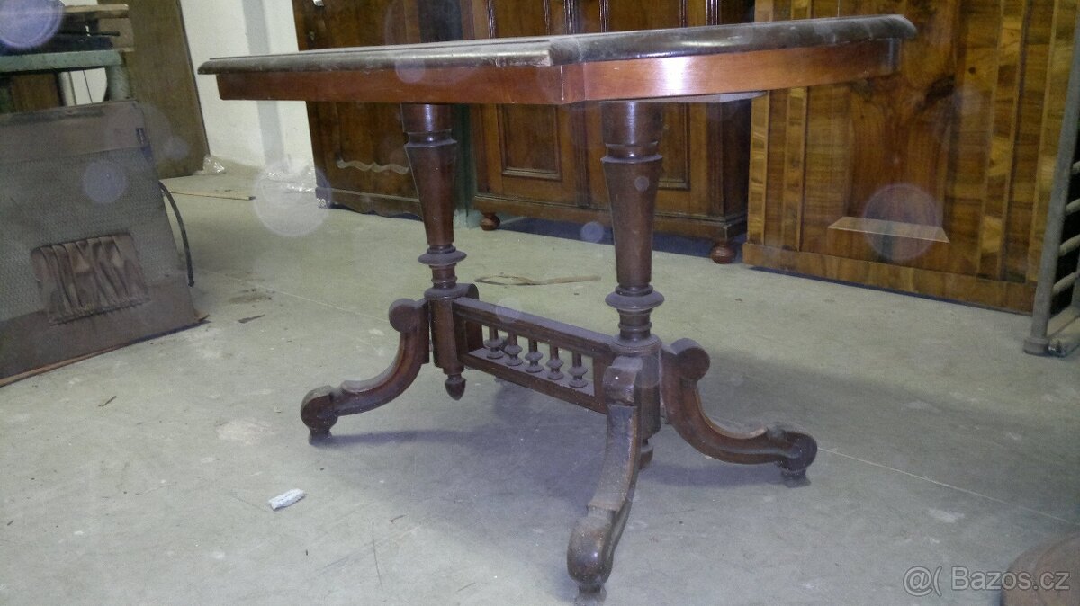 starožitný jídelní či konferenční stůl - 2