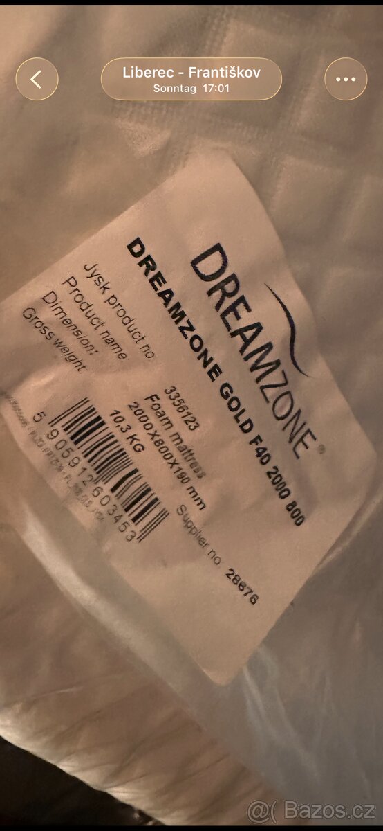 Prodám 2× matraci DreamZone Gold F40 – skoro nové (použité j - 2
