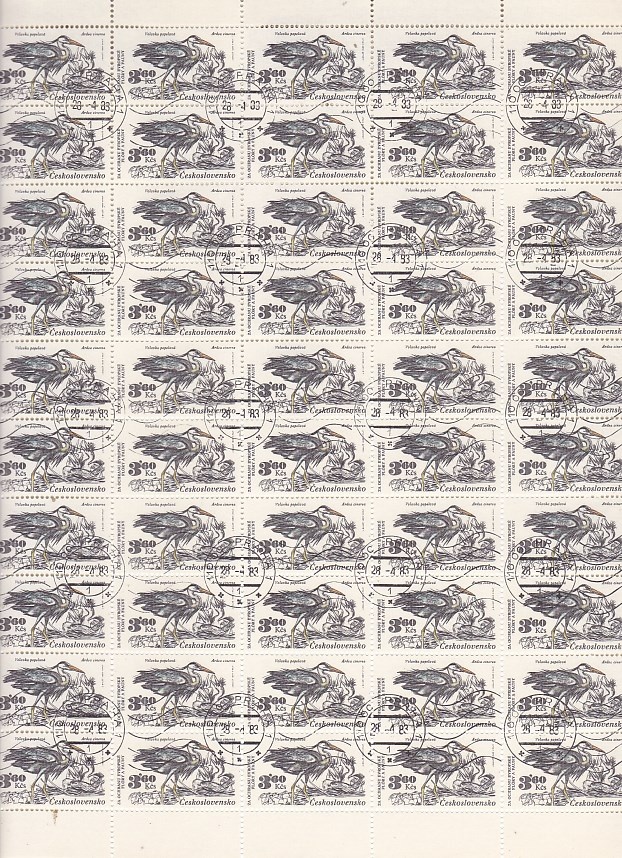 Ražené ČSSR kat.č. 2590 - tiskový list - 2