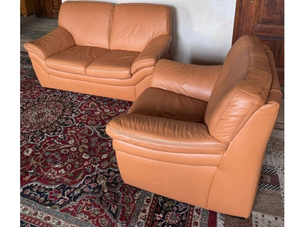 Kožená sedací souprava 2+1, 3202 - 2