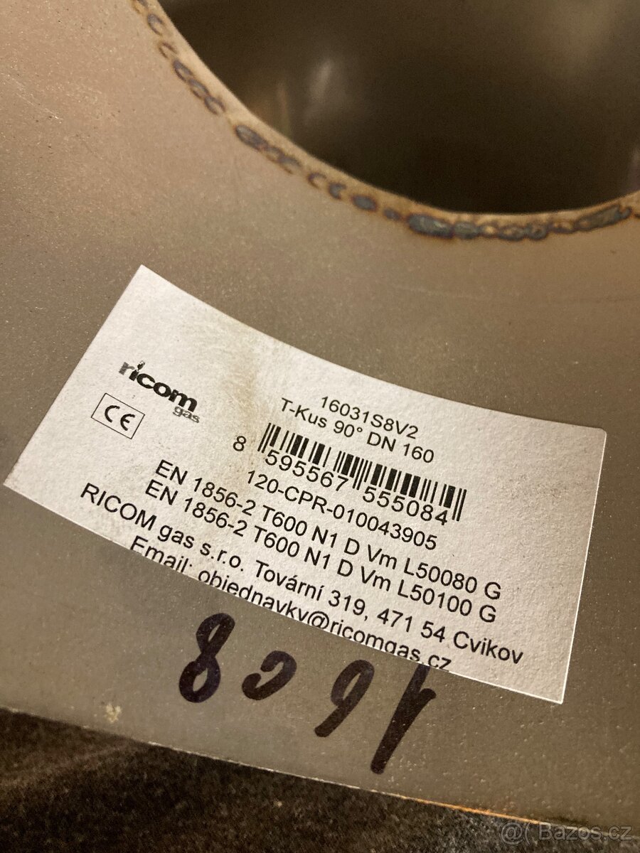 T-kus nerez 160/90° - 2