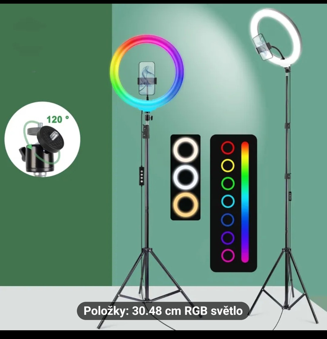 Led kruhové světlo - 2