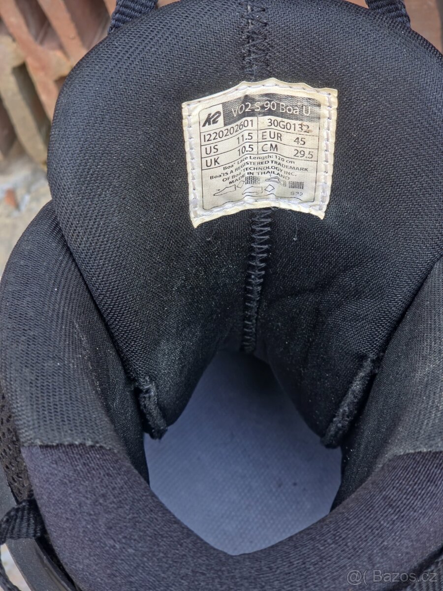 Inline brusle K2 VO2 BOA velikost 45 - 2