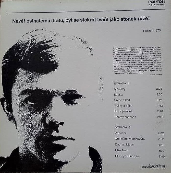 Karel Kryl – Maškary (LP) - 2