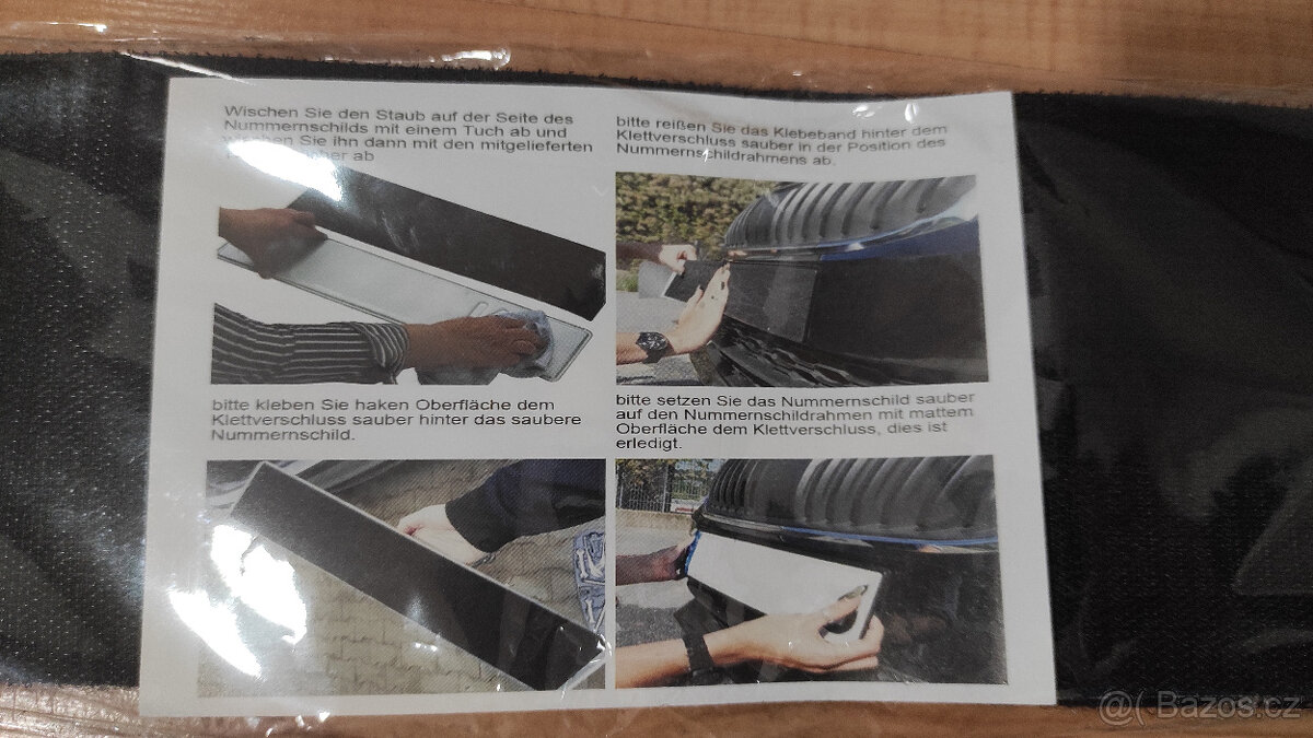 Bezrámečkové držáky SPZ demontovatelné - 2