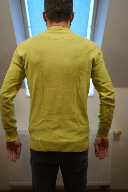 Pánský tenký zelený svetr - 2