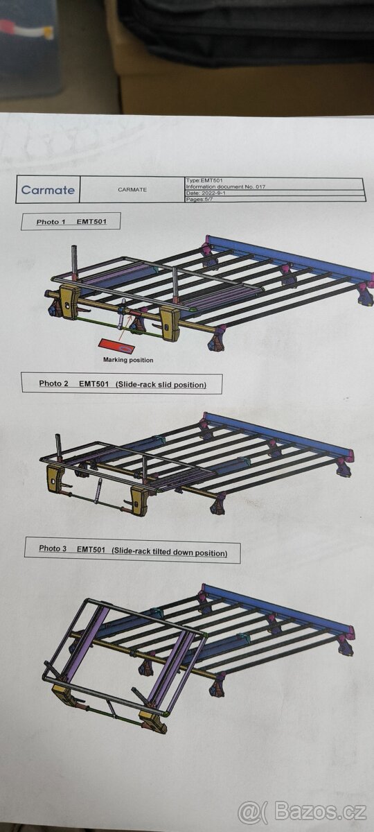 Střešní nosič vyklápěcí - 2