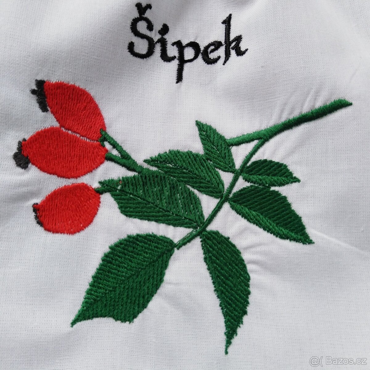 VYŠÍVANÝ PYTLÍČEK - ŠÍPEK 4 KUSY - 2